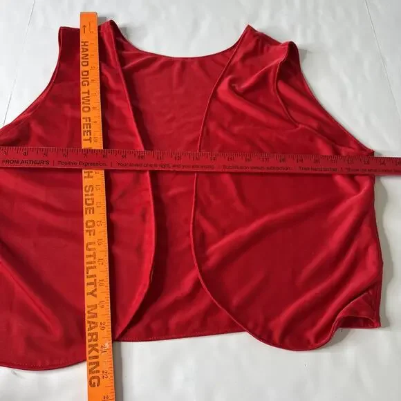 Vtg Polkaholics Red Vest Men Sz M Polka Music Funny Dance Costume Party - Picture 8 of 8